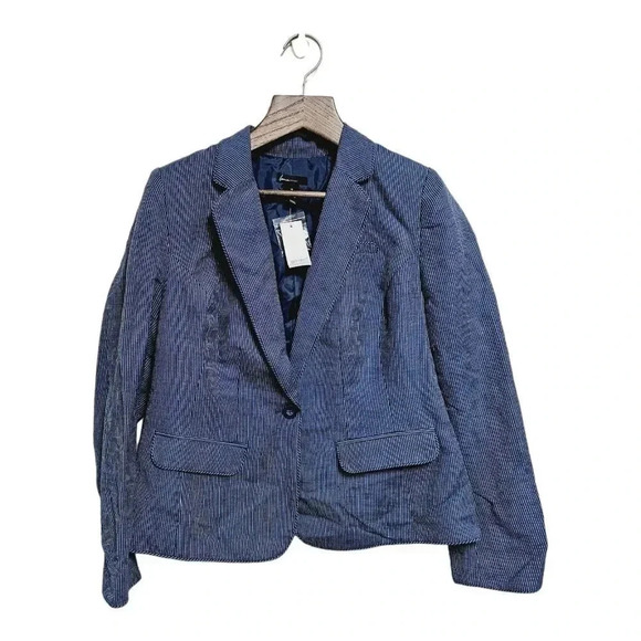 Lane Bryant Jackets & Blazers - Lane Bryant NWT 16 navy striped career blazer